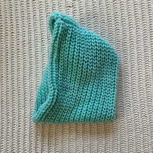 Knitted infinity scarf